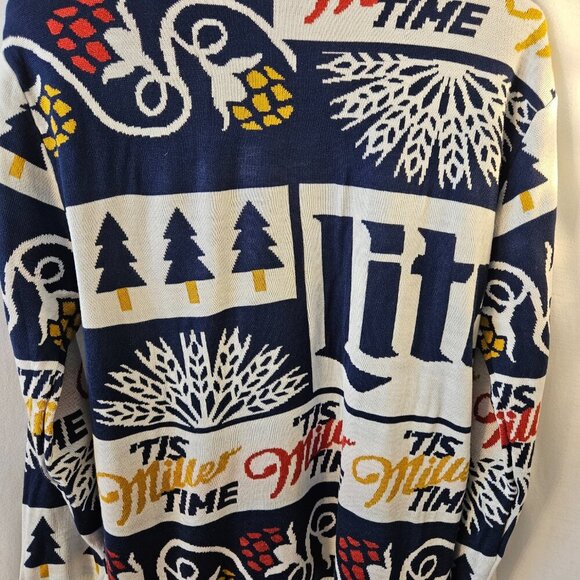 It's Miller Time Ugly Christmas Sweater Sz XL - Picture 5 of 6